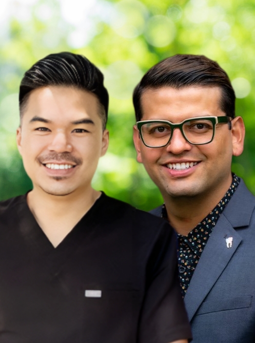 Sparks Nevada dentist Doctors Dennez Avendano and Robert Vong smiling