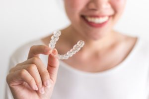 Woman with Invisalign