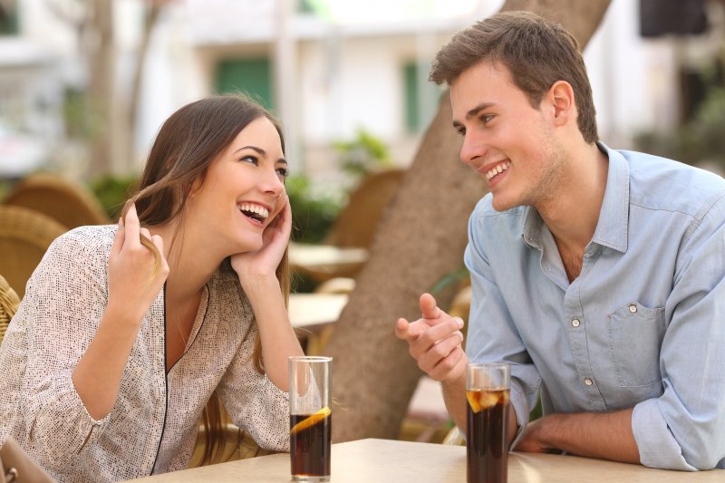 Young couple out on a date