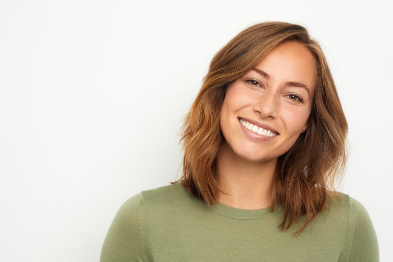 young adult with a perfectly white smile