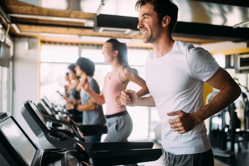 Portrait of a smiling runner